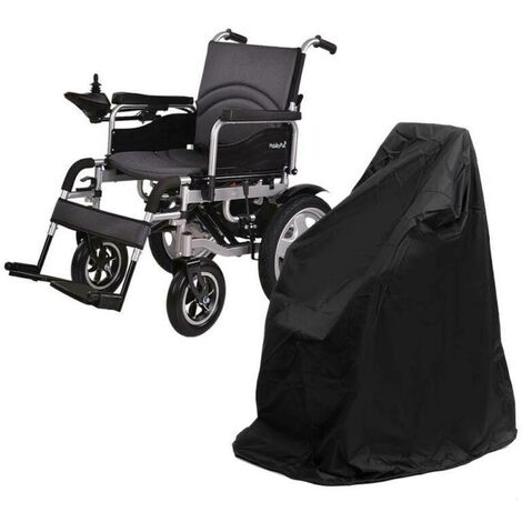 Funda protectora para silla de ruedas eléctrica, Impermeable, Anti-UV-115x75x130cm Negro