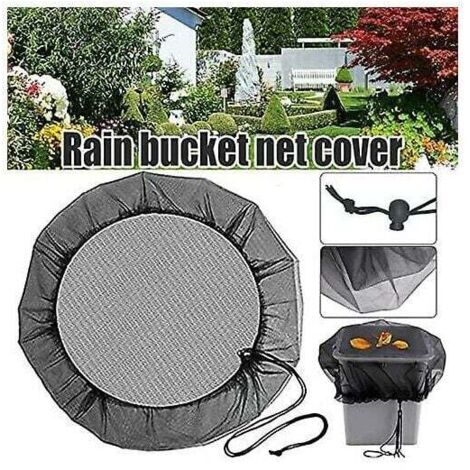 Funda protectora portátil FOREHILL para cubos de agua de jardín con cordón ajustable y tela de malla para uso en exteriores