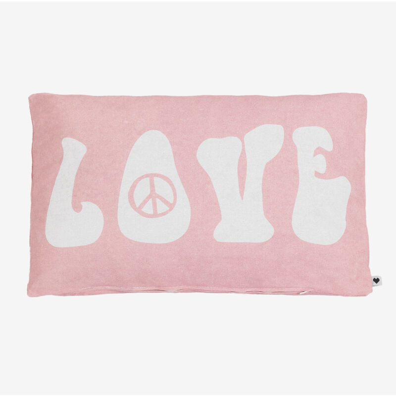 

Funda Rectangular en Algodón (30x50 cm) Peace & Love A - Sklum