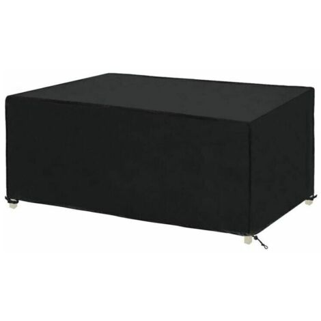 Funda rectangular para mesa de jardín, impermeable, para muebles de jardín, lona impermeable, tela Oxford (1709-470 cm)