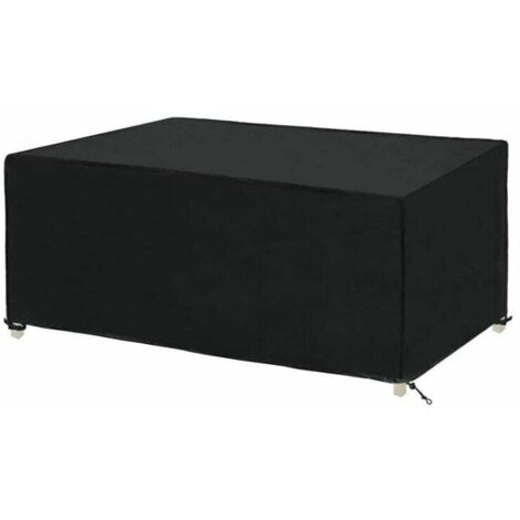 Funda rectangular para mesa de jardín, impermeable, para muebles de jardín, lona Oxford impermeable (170 x 94 x 70 cm)