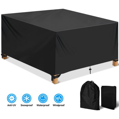Funda rectangular para muebles de jardín, impermeable, Oxford 420D, para mesa de jardín.