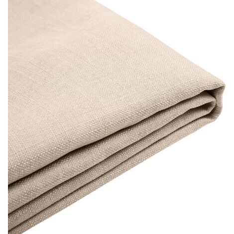 Funda reemplazable en tela beige para cama 180 x 200 cm desmontable lavable Fitou