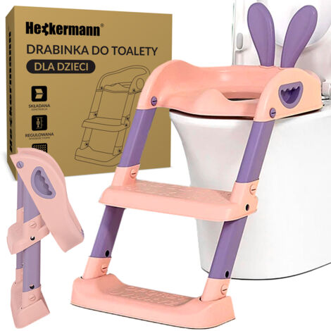 Funda rosa para asiento de inodoro Heckermann