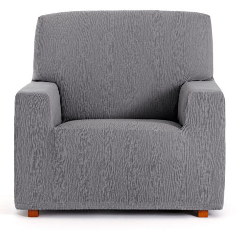 Funda sillón Troya elástico gris 80/110