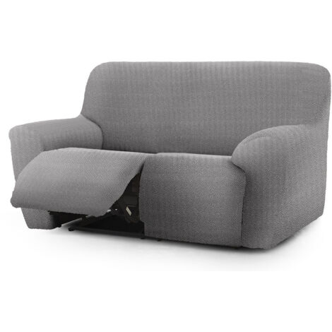 Funda sofá 3 plazas reclinable Jaz gris 200-260