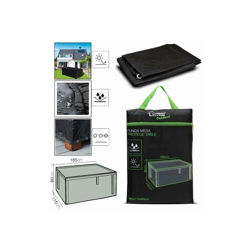 

Funda Protectora Mesa exterior Rectangular 165x115x80cm
