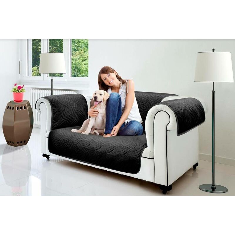 

Funda Sofa Cover Capacidad - 2 plazas, Color - Negro - Starlyf