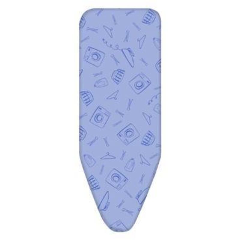 Funda Tabla Planchar 130X48 Cm Alg Pictos Azules Inofix 1 Pz