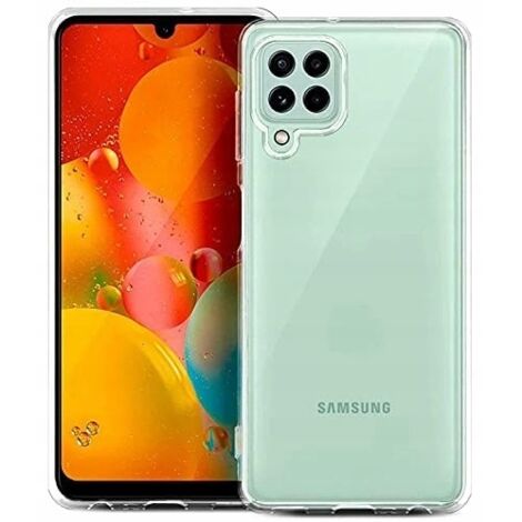 FUNDA TRANSPARENTE PARA SAMSUNG GALAXY A22 + 2x CRISTAL + 2x CRISTAL CÁMARA