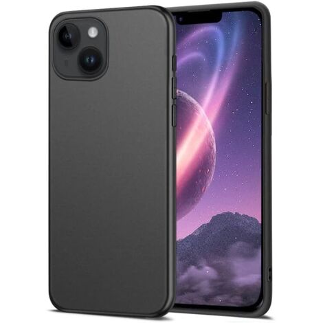 FUNDA TRASERA DE SILICONA NEGRA para iPhone 14 Plus 6.7'