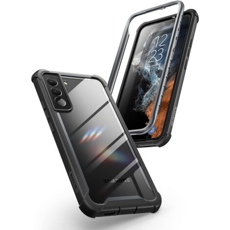 FUNDA TRASERA DELANTERA PARA SAMSUNG GALAXY S22 5G (2022) BUMPER NEGRO