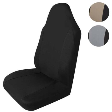 Funda universal para asiento de coche Tirol, empaquetada individualmente, resistente, color negro/beige/gris.