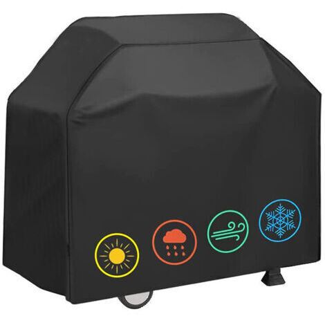 Funda universal para barbacoa de 145x61x117 cm, tejido Oxford 210D impermeable, protección contra el viento y los rayos UV, a prueba de polvo.