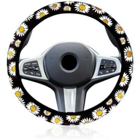Funda universal para volante de coche KZQ de 38 cm, funda genérica para volante, funda antideslizante para volante de coche, accesorios decorativos para coche.