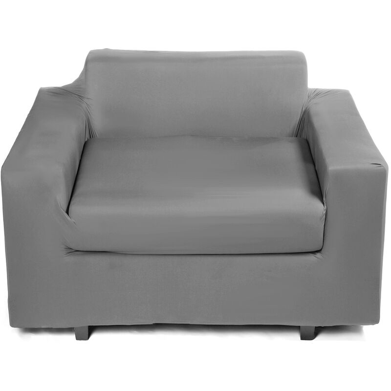 

Maerex - Fundas Cubre Sofá Elástico Sofá Coch Protector de muebles (Gris, 1 plaza)