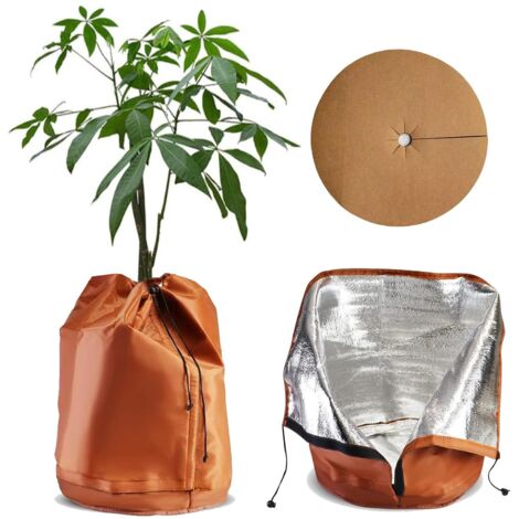 Fundas de invierno para plantas en maceta, funda protectora de invierno para plantas, bolsa de protección térmica para macetas, bolsa de protección contra heladas de invierno para plantas en maceta - 