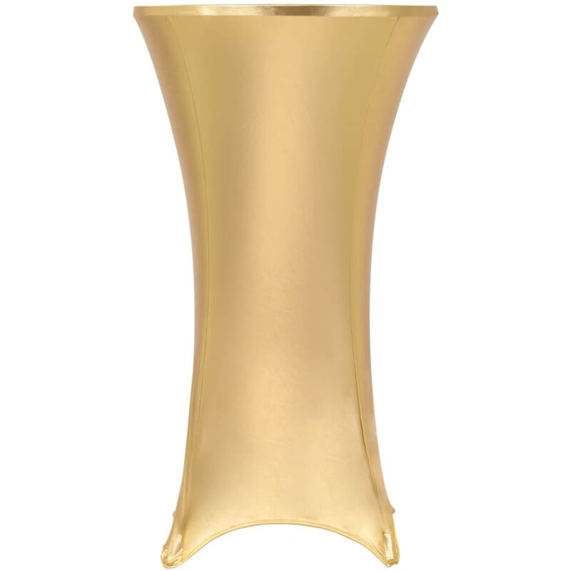 

2x Fundas de Mesa Elásticas 70 cm Dorado - Oro - Vidaxl