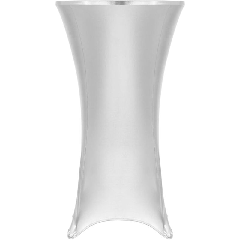 

2x Fundas de Mesa Elásticas 60 cm Plateado - Plateado - Vidaxl