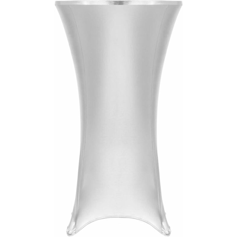 

Fundas de mesa elásticas 2 unidades 60 cm plateado