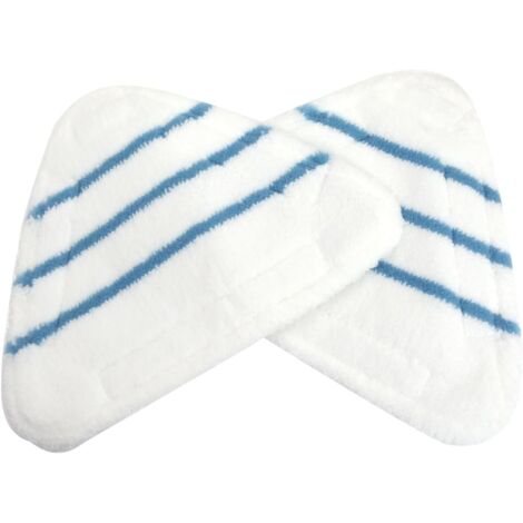 Fundas de microfibra para mopa de vapor, paños triangulares lavables universales para limpiadores de vapor con chorro caliente, almohadillas de microfibra blancas para mopa de vapor, lavables a máquin
