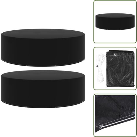 Fundas impermeables - vidaXL Fundas de muebles de jardín 2 uds 10 ojales 325x90 cm - Fundas para bancos