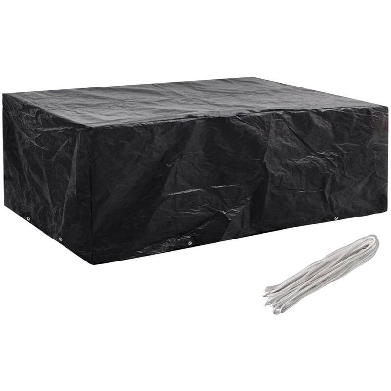 

Fundas para Muebles de Jardín 8 Ojales 242x162x100 cm - Negro - Vidaxl