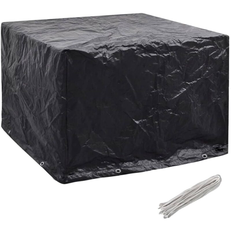 

Fundas para Muebles de Jardín 8 Ojales 122x112x98 cm - Negro - Vidaxl