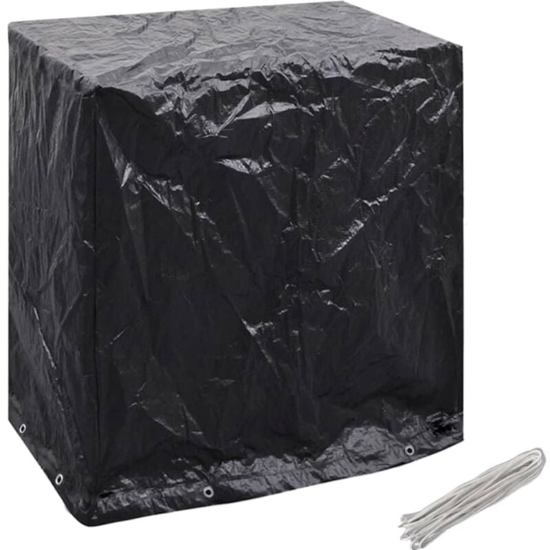 

Fundas para Muebles de Jardín 8 Ojales 160x55x182 cm - Negro - Vidaxl