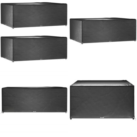 Fundas muebles jardín 2 uds 16 ojales rectangular 278x204x105cm - Fundas para muebles exteriores - Fundas para ratán