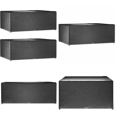 Fundas muebles jardín 2 uds 16 ojales rectangular 300x250x90 cm - Fundas para muebles exteriores - Fundas para ratán