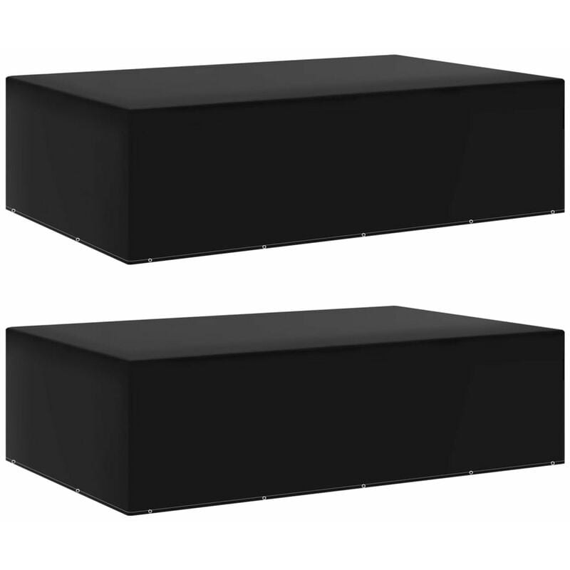 

Fundas para muebles de jardin 2 uds 12 ojales 325x205x90 cm