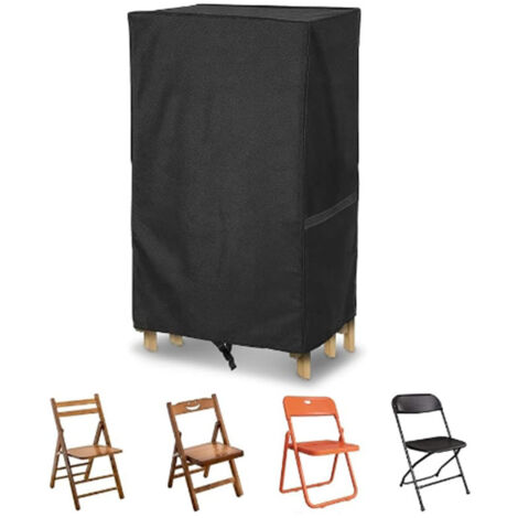 Fundas para muebles de jardín, impermeables, 210D, de tela Oxford, para tumbonas plegables, resistentes al viento y a los rayos UV, 85 x 33 x 107 cm