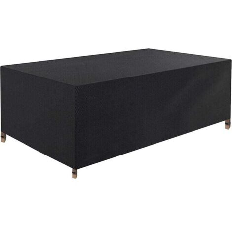 Fundas para muebles de jardín, tela Oxford 420D impermeable, anti-UV y resistente al desgarro, para mesas y sillas (200 x 160 x 70 cm)