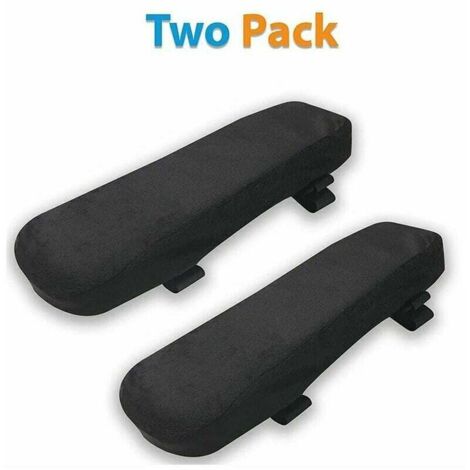 Fundas para reposabrazos de sillas de oficina y escritorio, elásticas, lavables e impermeables, para el hogar y la oficina, para gaming (negras)