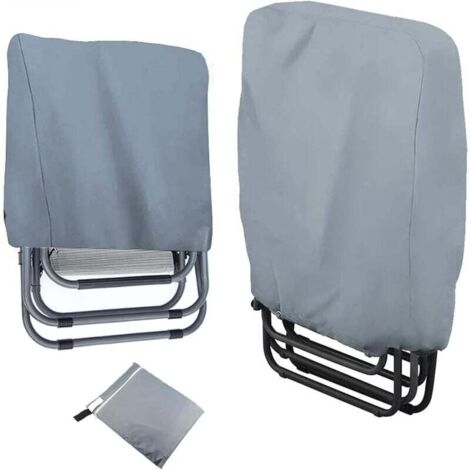 Fundas para sillas de jardín, impermeables, resistentes al viento y a los rayos UV, de tela Oxford 210D duradera, con bolsa de almacenamiento.