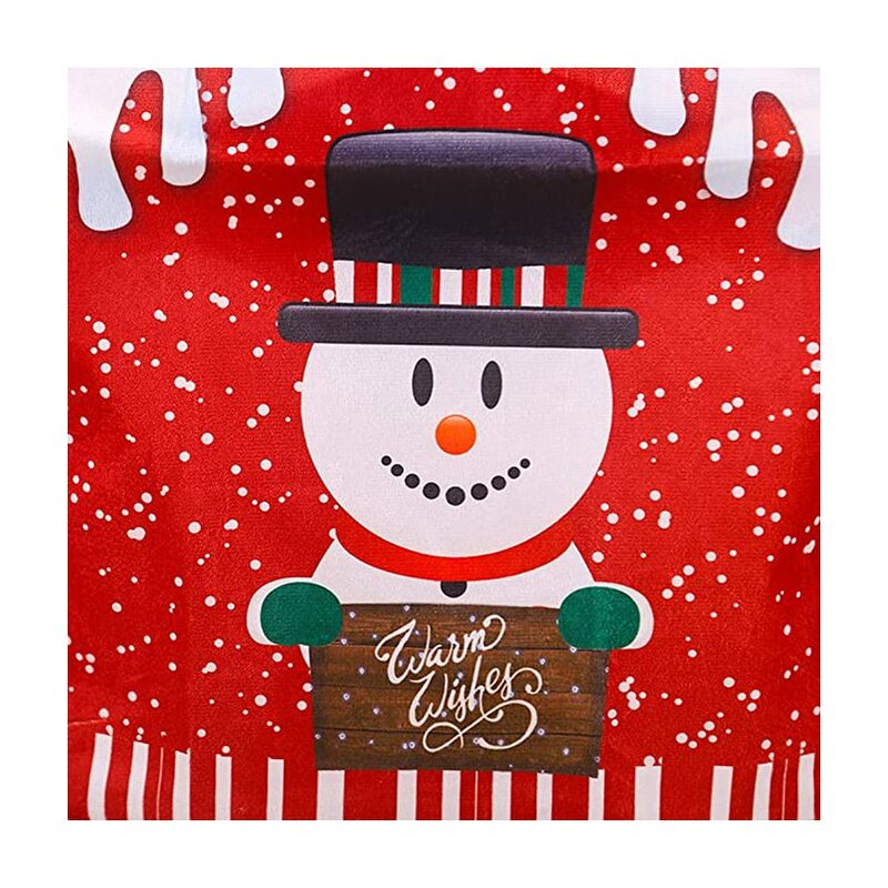 

Fundas para sillas Decoración navideña Elk Santa Claus Muñeco de nieve Manta Reno Fundas para sillas Decoración navideña para fiesta festiva 1PC-B