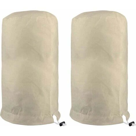 fundas protectoras para plantas, para árboles, de tela no tejida, para jardín, 120 x 180 cm, color beige