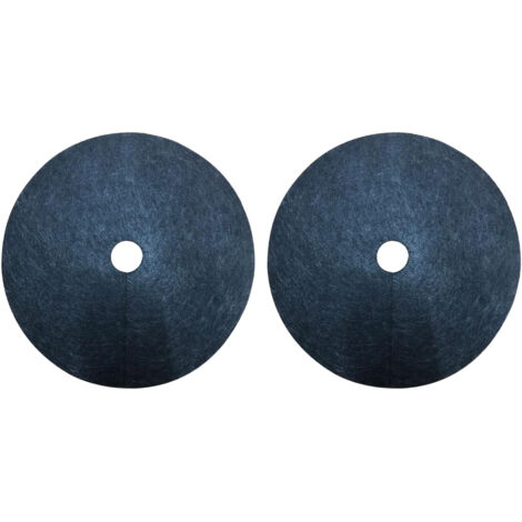 Fundas protectoras para raíces fabricadas en tela no tejida, 25 cm de diámetro (3 cm de diámetro interior), juego de 6, para protección contra malas hierbas y animales.