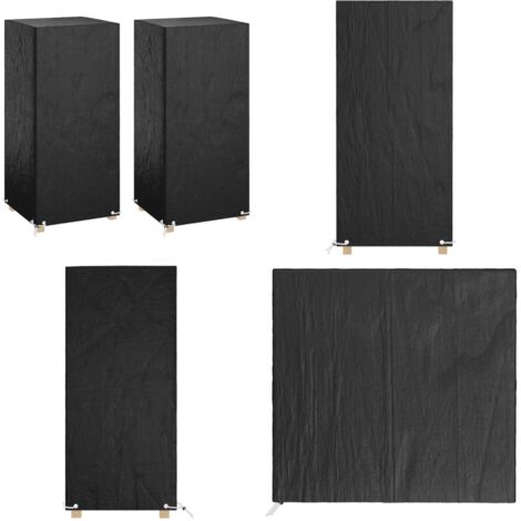 Fundas sillas jardín 2 uds 8 ojales polietileno 75x70x140 cm - Fundas para muebles de exterior - Fundas de polietileno