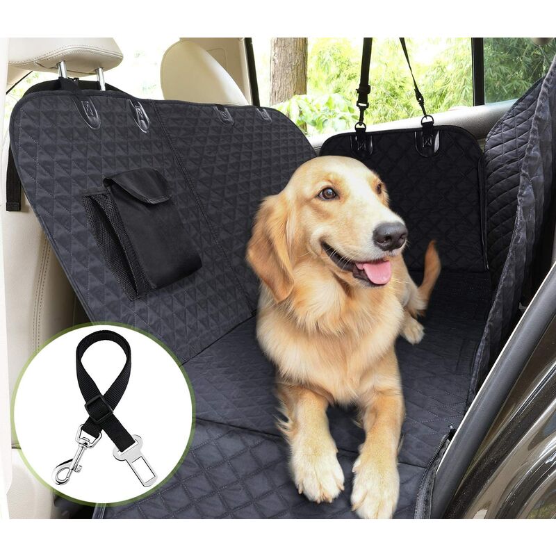 

Fundas universales para asientos de coche para perros, funda protectora para asiento trasero con bolsillo de almacenamiento, funda impermeable para