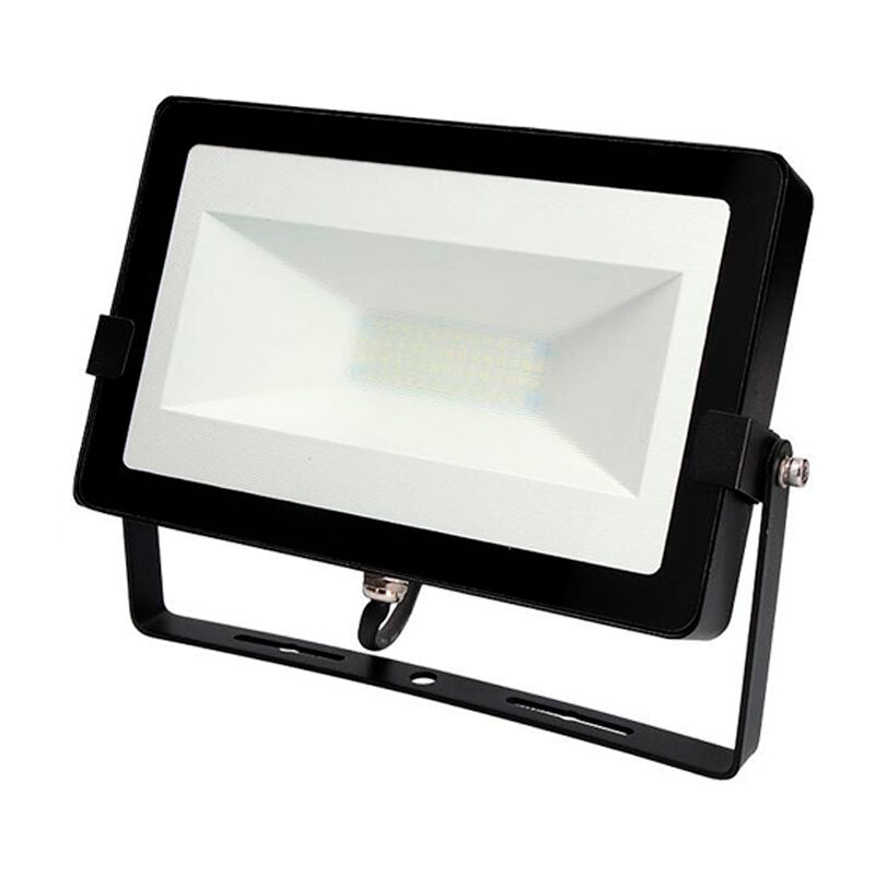 

Foco proyector LED aluminio negro 30W 2000lm IP65 18,2x2,85x12cm Color de luz 4000K