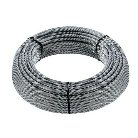 OKUOKA Cavo Acciaio Inossidabile 6mm Cavo Zipline per aeromobili, Cavo  Metallico Resistente per Giardino,Recinzione,Patio (Size : 80M/262.5ft) :  : Commercio, Industria e Scienza