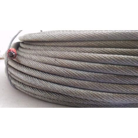 Cavo In Acciaio Inox 316 - Fune Metallica 2mm X 50m Con 25 Morsetti, Per Giardino E Fai Da Te - Foto 3