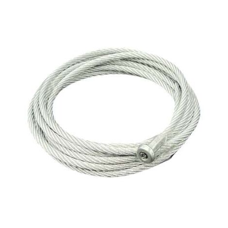 Cavo Corda Fune Acciaio Zincato 2 3 4 5 6 Mm 10 25 100 Mt Da 300 A 1200 - Foto 4