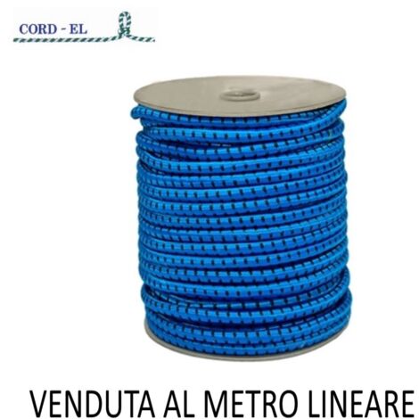 FUNE ELASTICA BLU IN BOBINA VENDUTA AL METRO