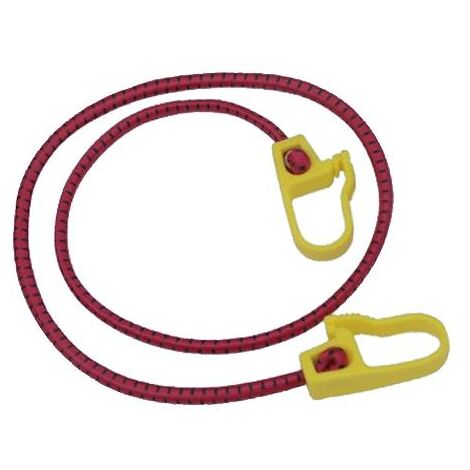 Fune elastica fissabagaglio in filato sintetico con ganci lungh.150cm  25pz