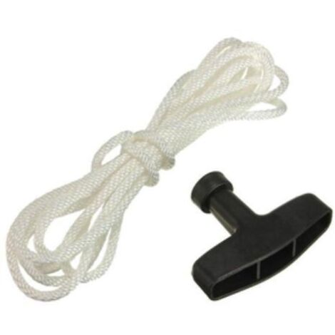 FUNE ELICOIDALE AVVIAMENTO MOTORE Ø4MM 1,5MT + 2 MANIGLIE