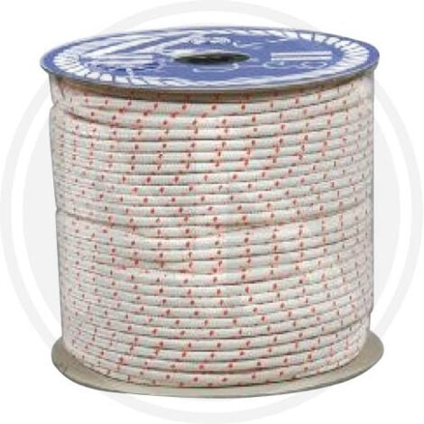 FUNE IN NYLON CON SEGNALINO DA MM. 6 ROTOLO BOBINA DA KG. 5,8 MT. 200