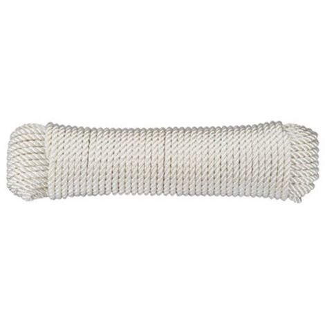 Fune in poliammide intrecciato (Ø x L) 6 mm x 30 m dörner + helmer 190320 Bianco